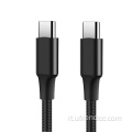 Cavo USB-C di ricarica rapida in nylon